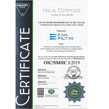 Can Filtre Halal Certificate (EN)